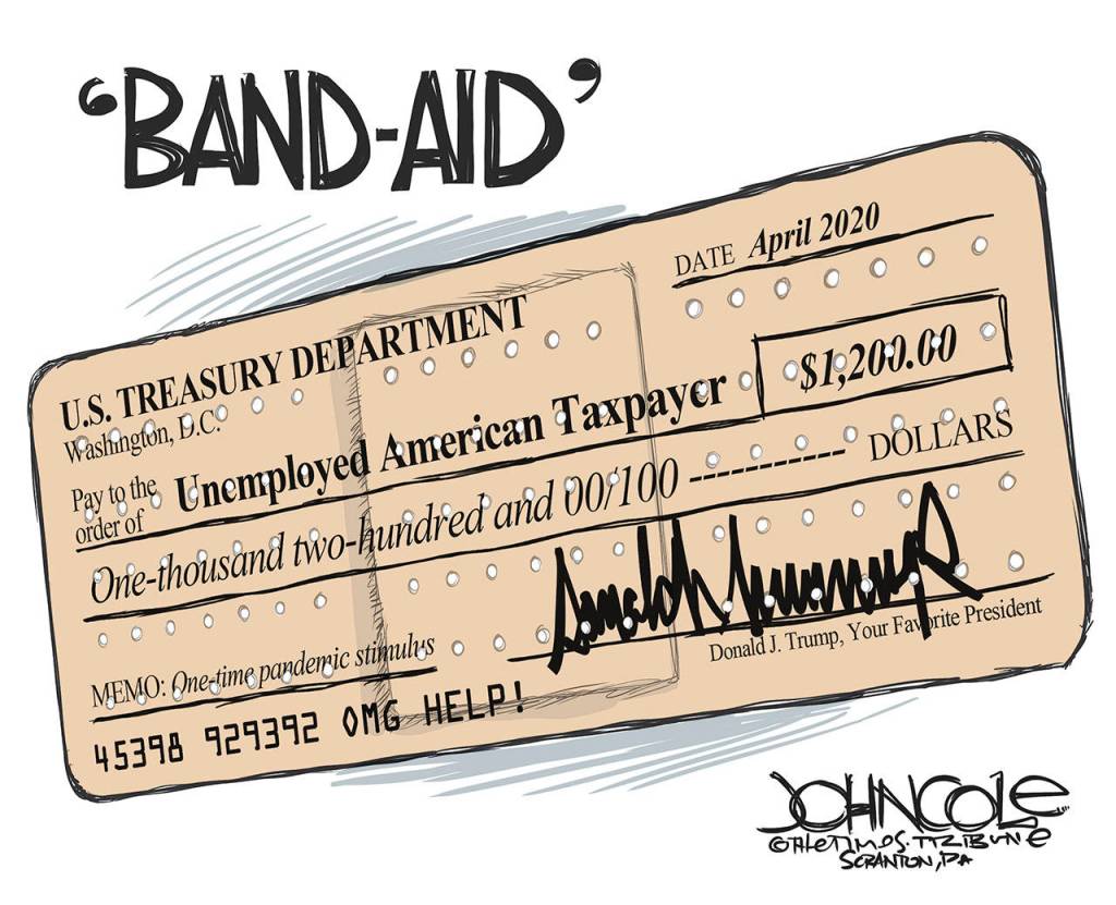 Editorial cartoons for Tuesday, April 7