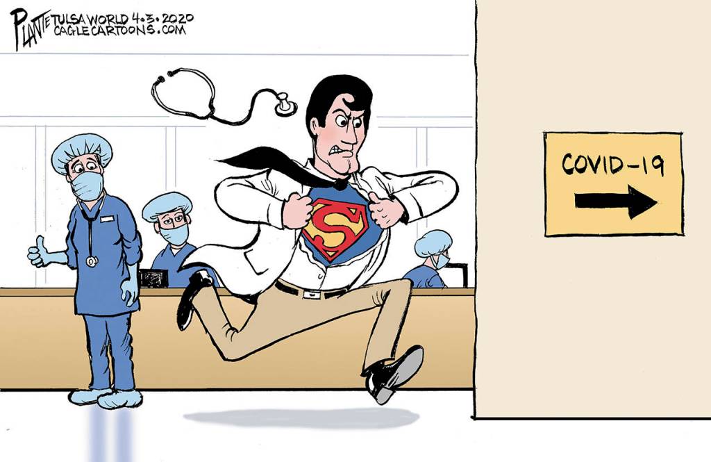 Editorial cartoons for Tuesday, April 7