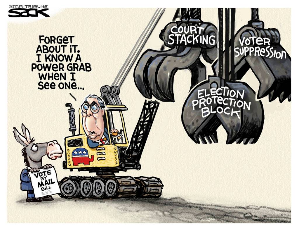 Editorial cartoons for Thursday, April 9
