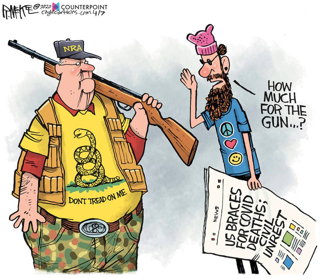 Editorial cartoons for Thursday, April 9