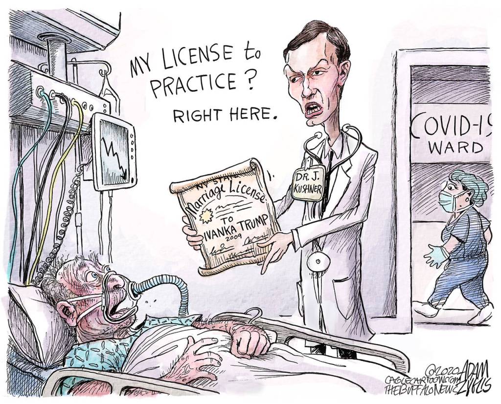 Editorial cartoons for Thursday, April 9