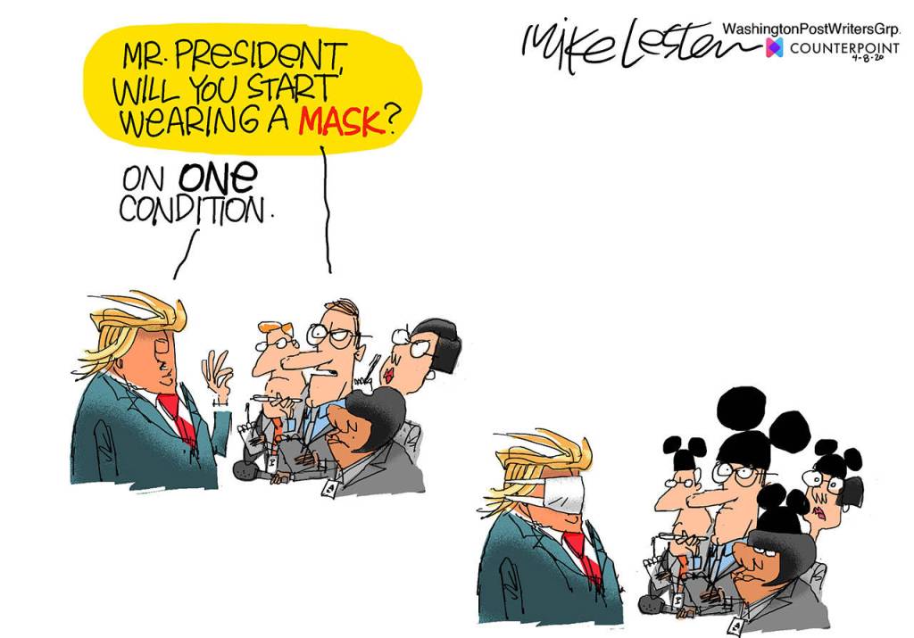 Editorial cartoons for Thursday, April 9