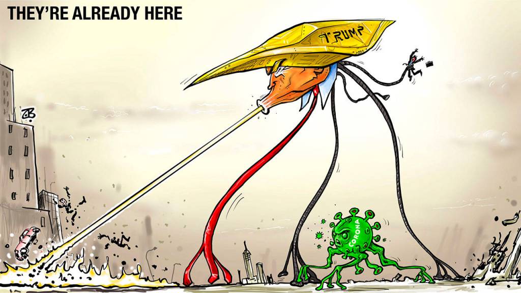 Editorial cartoons for Saturday, April 11