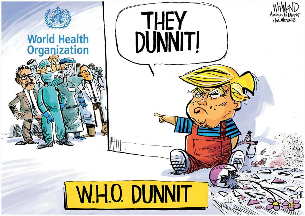 Editorial cartoons for Thursday, April 16