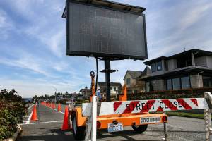 Edmonds waterfront road closed to make room for walkers