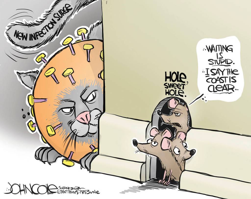 Editorial cartoons for Monday, April 20