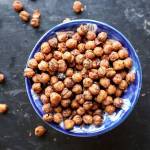 Crispy, roasted cickpeas tossed in warm spices such as cumin or curry are a heart-healthy snack. (Gretchen McKay/Pittsburgh Post-Gazette)