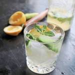 Nobody can complain about too many mocktails. This one is made with cucumber, lemon, mint and selzer water. (Gretchen McKay/Pittsburgh Post-Gazette)