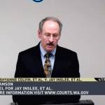 John Samson, counsel for Jay Inslee, et al, argues in front of the state Supreme Court on Thursday. (TVW)