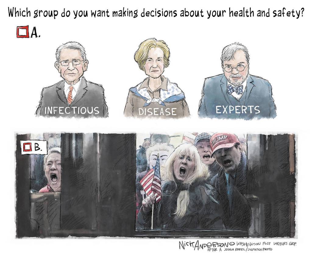 Editorial cartoons for Thursday, April 23
