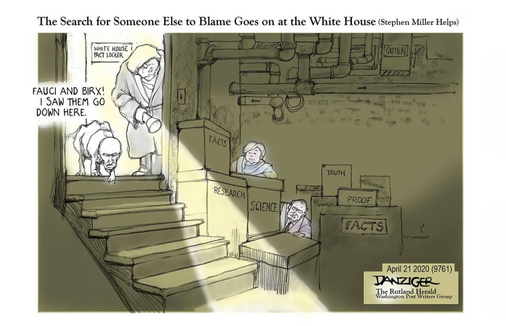 Editorial cartoons for Thursday, April 23