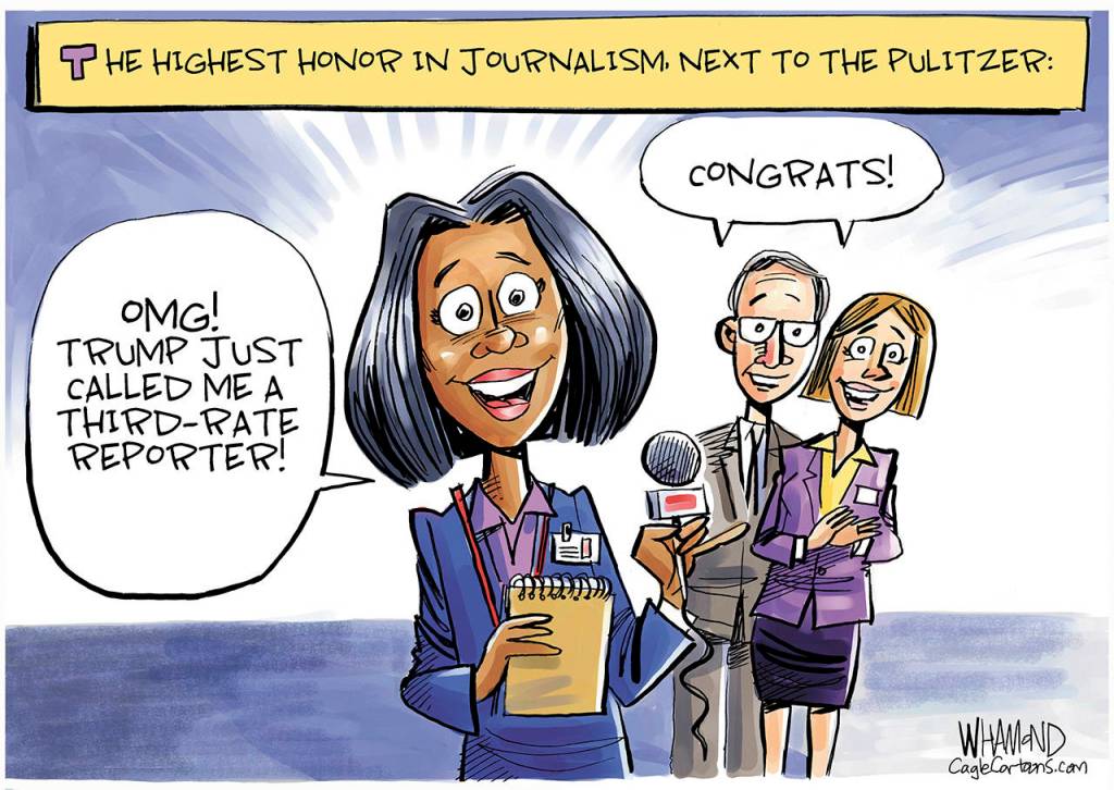 Editorial cartoons for Thursday, April 23
