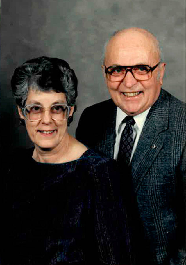 George Stocker (right) and his wife, Marion. (Family photo)