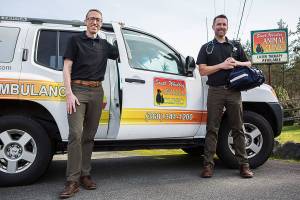 This ambulance has gone to the dogs, and the occasional cat