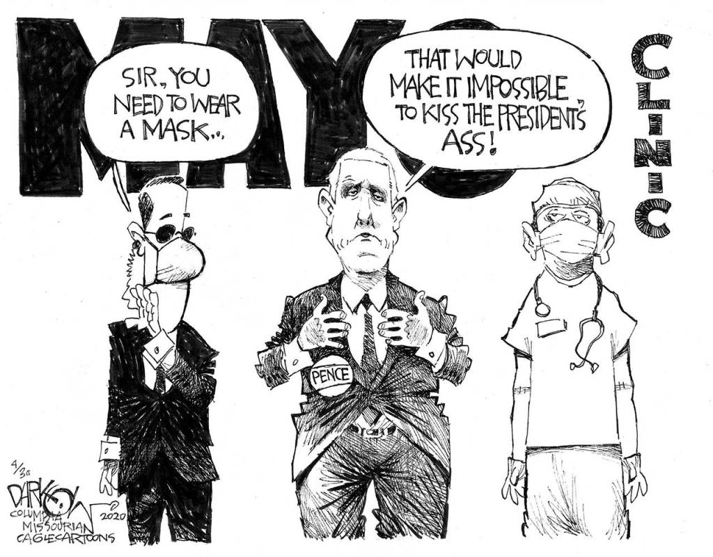Editorial cartoons for Friday, May 1