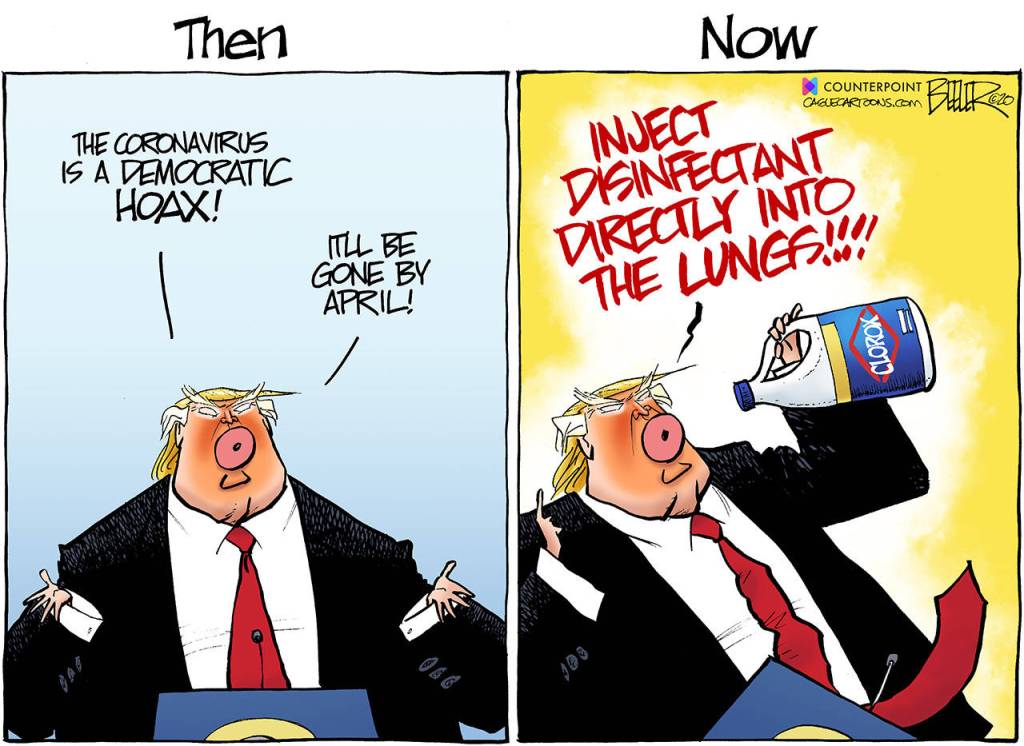 Editorial cartoons for Saturday, May 2