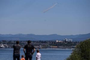 Puget Sound flyover of vintage aircraft marks V-E Day