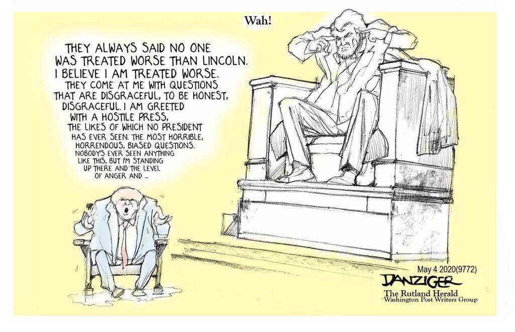 Editorial cartoons for Tuesday, May 5