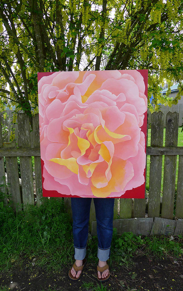 I paint flowers because they have exceptional design, Kimberly Mattson says. (Joshua Mattson)