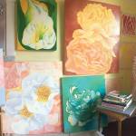 When her shows at the Womens Wellness Center and Sno-Isle Food Co-op were canceled because of COVID-19, Kimberly Mattson hung her paintings up on all the walls at home. (Kimberly Mattson)