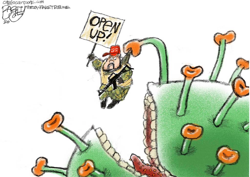 Editorial cartoons for Friday, May 8