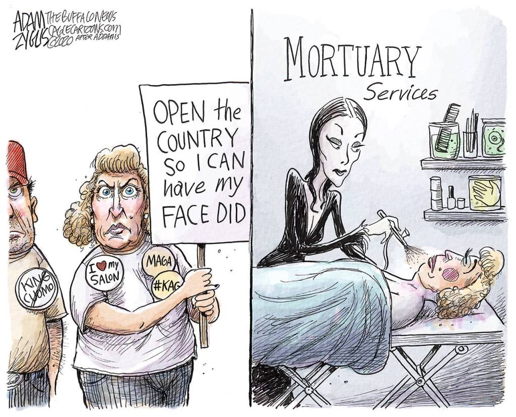 Editorial cartoons for Saturday, May 9