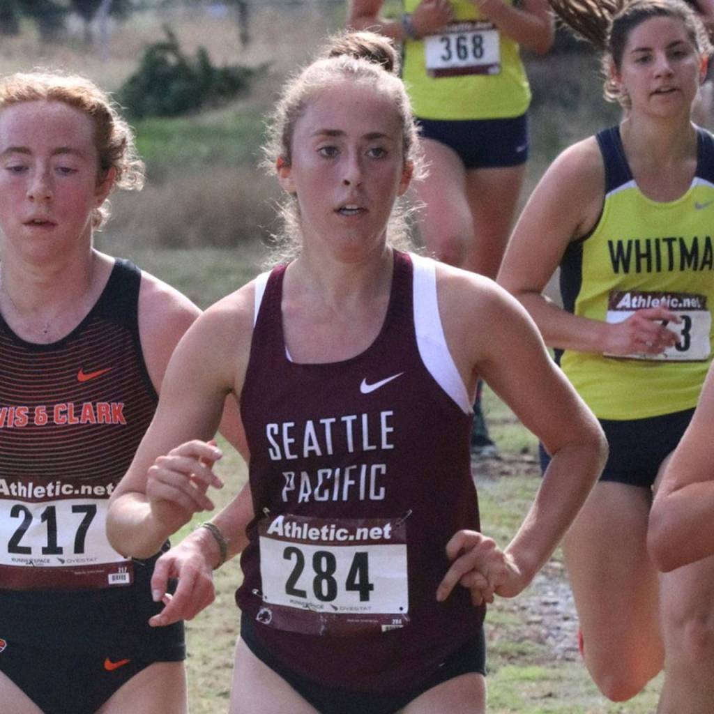 Seattle Pacific runner Katherine Walter, a Mountlake Terrace High School graduate. (James Lilly photo)
