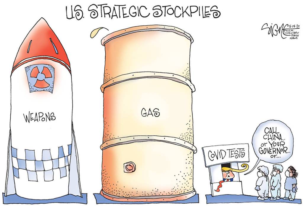 Editorial cartoons for Friday, May 15