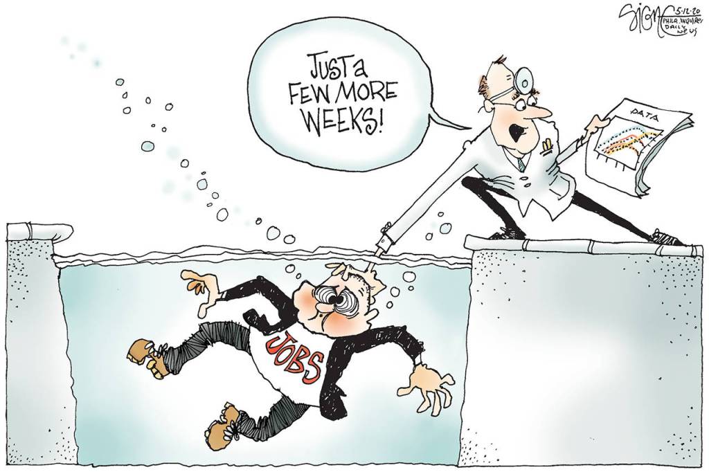 Editorial cartoons for Monday, May 18