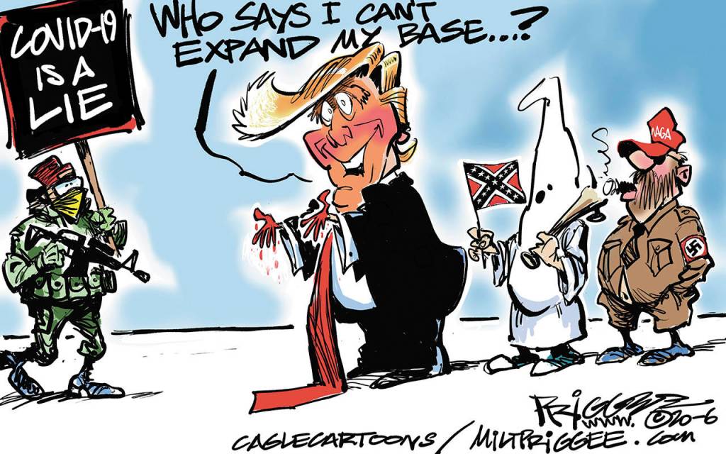 Editorial cartoons for Monday, May 18