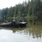 A Ford Taurus was pulled from the muddy depths of Goss Lake on May 21. (Whidbey News-Times)