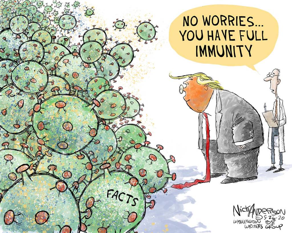 Editorial cartoons for Thursday, May 28