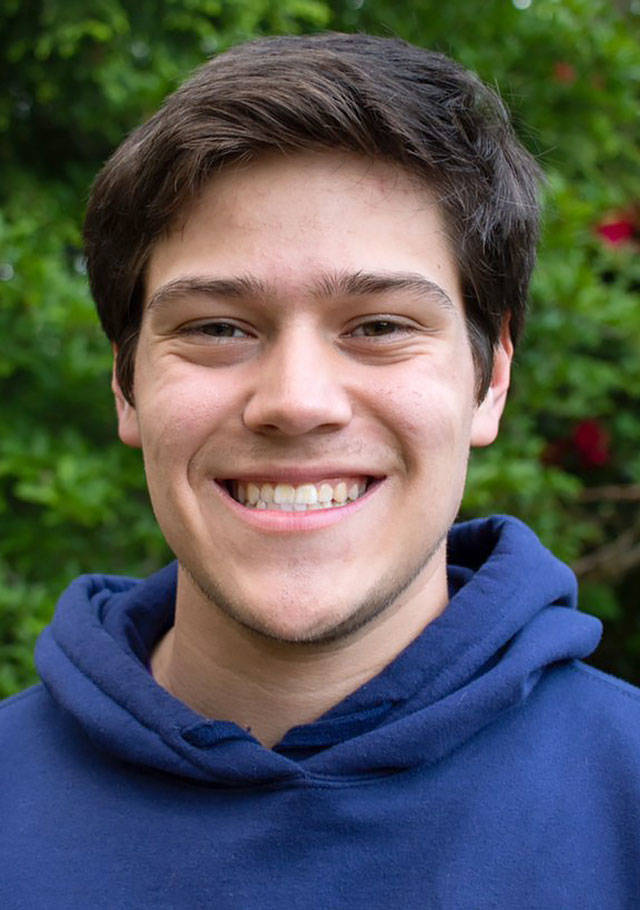 Gabe Lopez, a student at Cascade High School in Everett, took an all-online course load this spring at Everett Community College through the Running Start program.