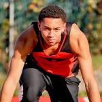 Monroe track and field sprinter Jon Yates