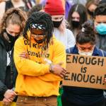 Justice March for George Floyd in Monroe on Thursday morning. (Kevin Clark / The Herald)