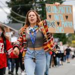 Justice March for George Floyd in Monroe on Thursday morning. (Kevin Clark / The Herald)