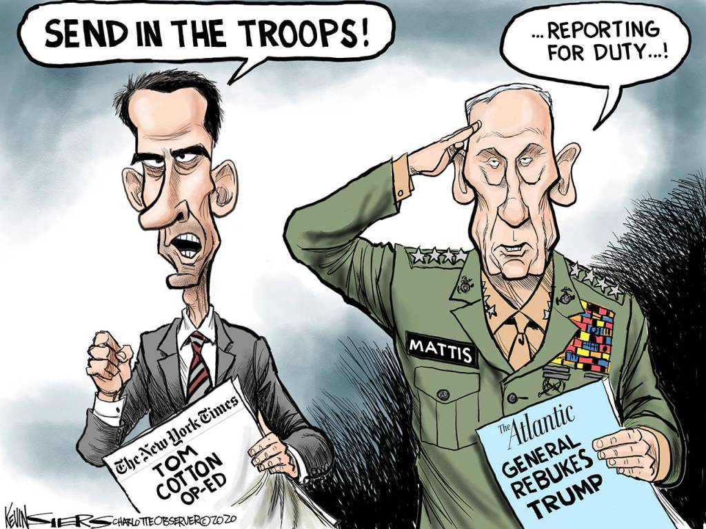 Editorial cartoons for Friday, June 5