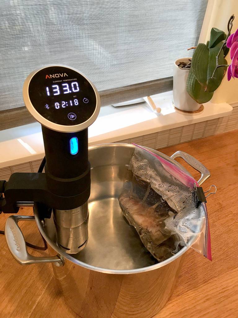 Sous vide cookery takes time, but is virtually foolproof  important when an expensive cut of meat is on the line. (Mark Carlson / The Herald)