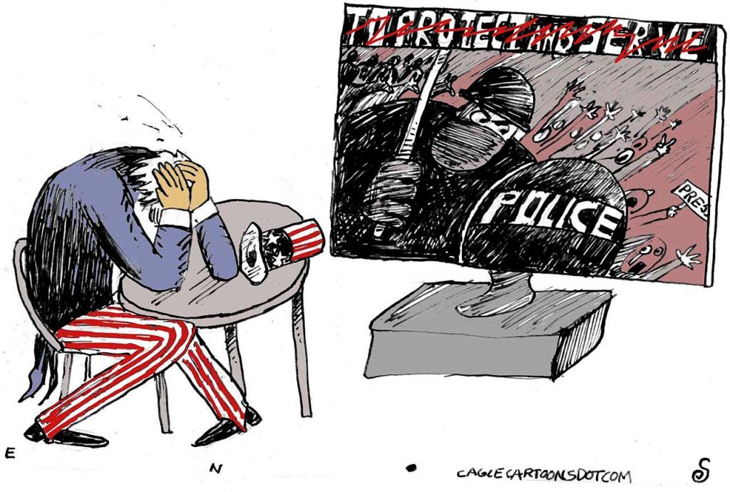 Editorial cartoons for Tuesday, June 9