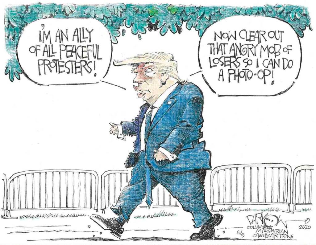 Editorial cartoons for Tuesday, June 9