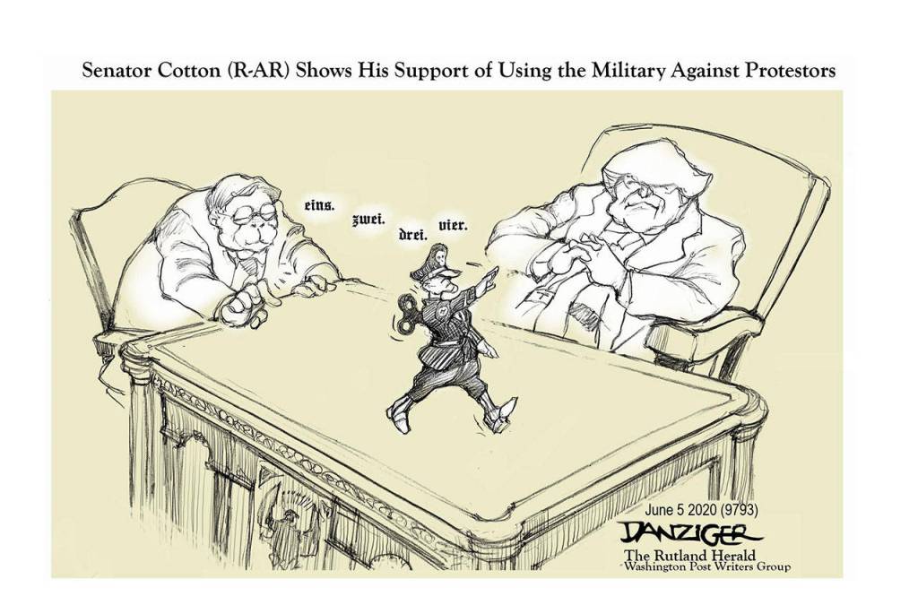 Editorial cartoons for Tuesday, June 9