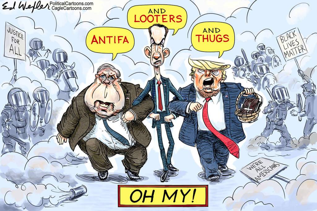 Editorial cartoons for Tuesday, June 9