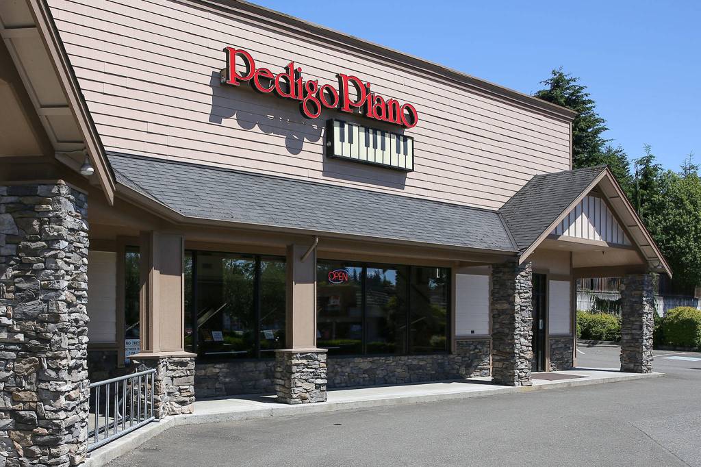 Pedigo Pianos has been in business for 49 years in Everett. (Kevin Clark / The Herald)