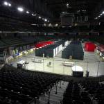 The COVID-19 isolation and quarantine site at the Angel of the Winds Arena will be moved to the Monroe fairgrounds. (Andy Bronson / Herald file)