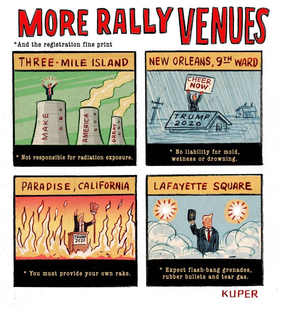 Editorial cartoons for Tuesday, June 16