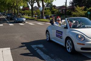 Whittier Elementary’s music man gets royal, rolling send-off