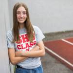 Snohomish track and field standout Ellie Grant finished third in the triple jump at the 3A state track meet last year. (Olivia Vanni / The Herald)
