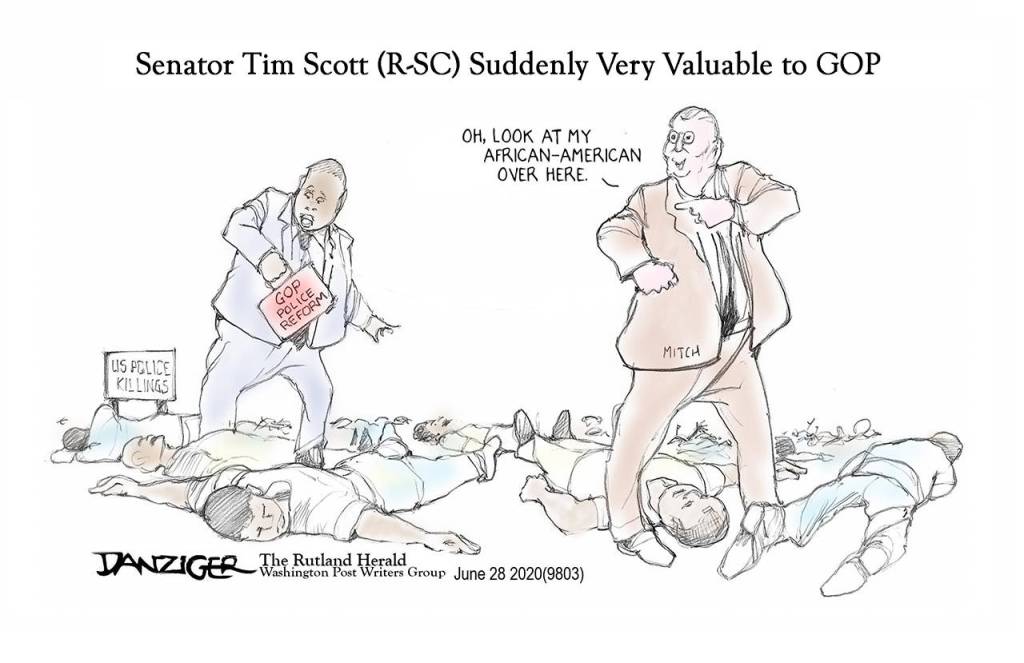 Editorial cartoons for Wednesday, June 24