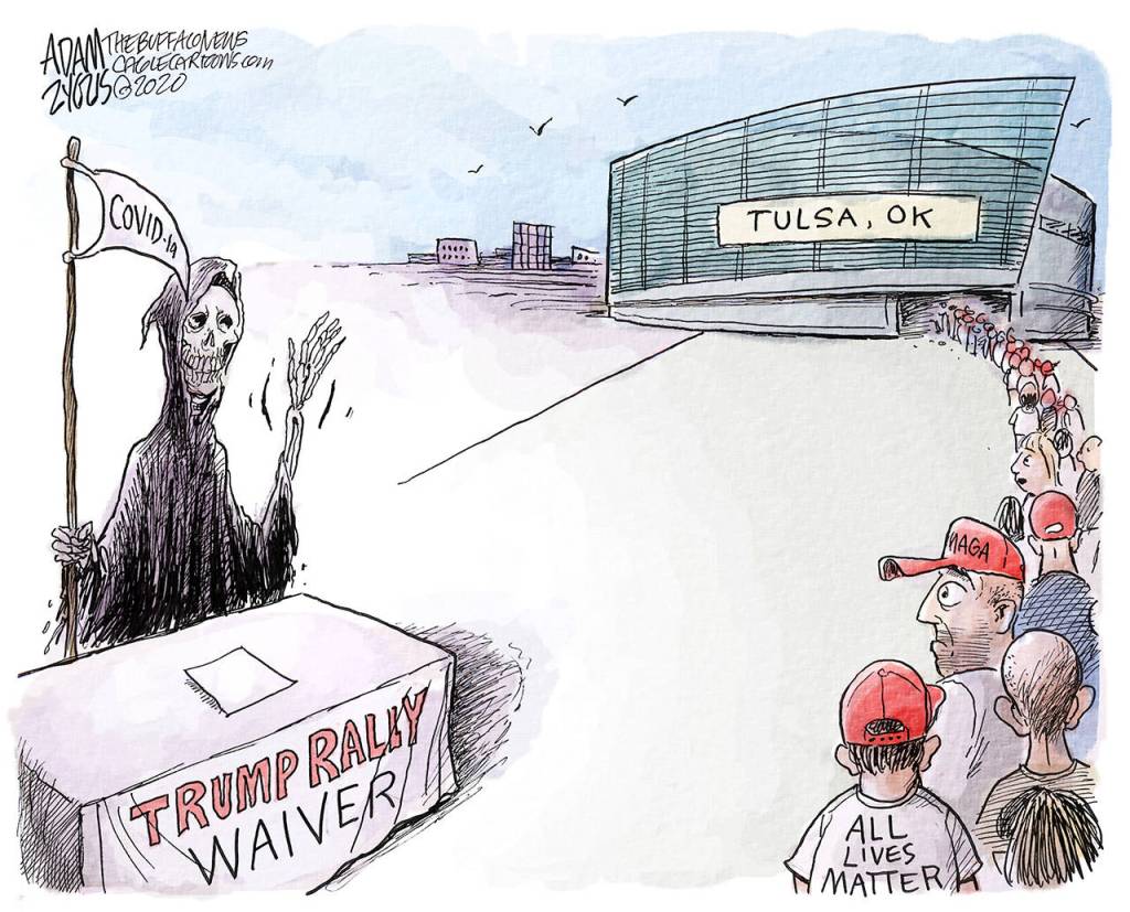 Editorial cartoons for Wednesday, June 24