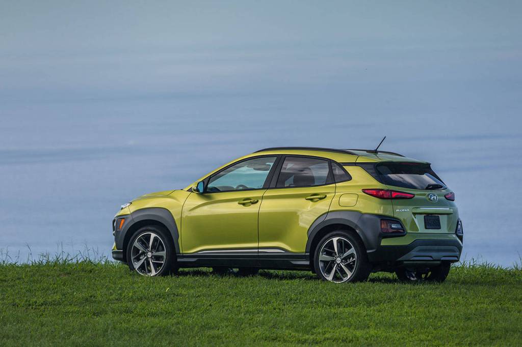 All trim levels in the 2020 Hyundai Kona lineup are available with front-wheel or all-wheel drive. (Manufacturer photo)